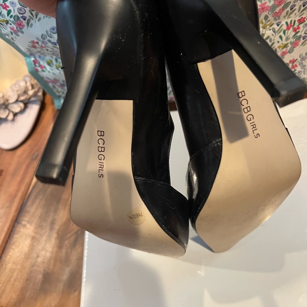 BCBGirls Black Pointed Toe Heels - Picture 5 of 5